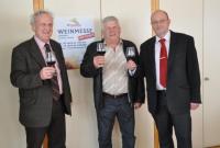 Repräsentieren die Tuniberg Weinmesse: K.- H. Maier, Norbert Dangel und Henning Johanßen (v.l.n.r.)