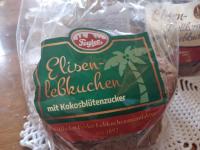 Elisen-Lebkuchen mit Kokosblütenzucker vomehemaligen Hoflieferanten  Wilhelm Feyler aus Coburg.