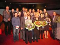 Gruppenbild mit Jubilaren: BWK ehrt langjährige Mitarbeiter