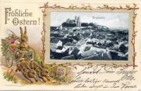 Österliche Kartengrüße: Zu sehen in der "Ostervitrine" im Museum für Stadtgeschichte