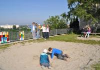 Hier bloß in der Sandkiste bauen: BI Kettengasse Gründerinnen  E. Dewachter, S. Karle, H. Lang und E. Köhler (v.l.n.r.)