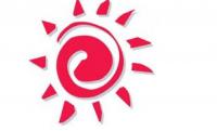 Sonne: Nicht untypisch für den Kaiserstuhl und Logo von "Kaiserstuhl Events"