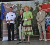 Eröffnung des Naturparkmarktes: Oliver Rein, Charles Buttner, Friedelinde Gurr- Hirsch und Thorsten Rudolph