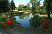 Blick von der Brücke in den Queen-Auguste-Victoria-Park