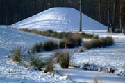 Kegel und wilde Eislandschaft im Fulwellpark