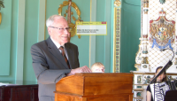 Laudator Waldemar Kleinschmidt, Oberbürgermeister a.D. der Stadt Cottbus.