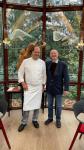 Le dieu de la cuisine Eric Westermann avec le critique gastronomique Werner Semmler au Buerehiesel à Strasbourg 