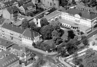 Altes Luftbild vom Europäischen Hof in Heidelberg