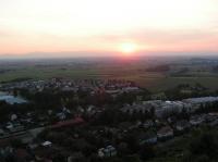 Rheinebene und Vogesen im Sonnenuntergang