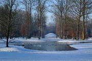 Queen-Auguste-Victoria-Park: Viele Tiere kommen an den eisfreien Schlossweiher