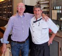 Autor Werner Semmler mit  Meersburgs Spitzenkoch Andreas Laubenberger