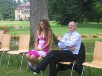Verleger Werner Semmler bei der Fernseh-Hochzeit im Queen-Auguste-Viktoria-Park