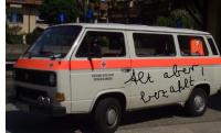 Zwar bezahlt aber zu alt! Einsatzfahrzeug des DRK- Umkirch