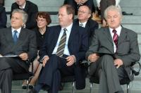 Preisverleihung  im Bundeskanzleramt Berlin: EZB-Präsident Claude Trichet, Bundesfinanzminister Peer Steinbrück, Herr Pohl,  Frau Seidel und Verleger Werner Semmler