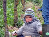 Im Familienbetrieb Lay packen alle mit an: Felicitas Lay bei ihrer ersten Weinlese.